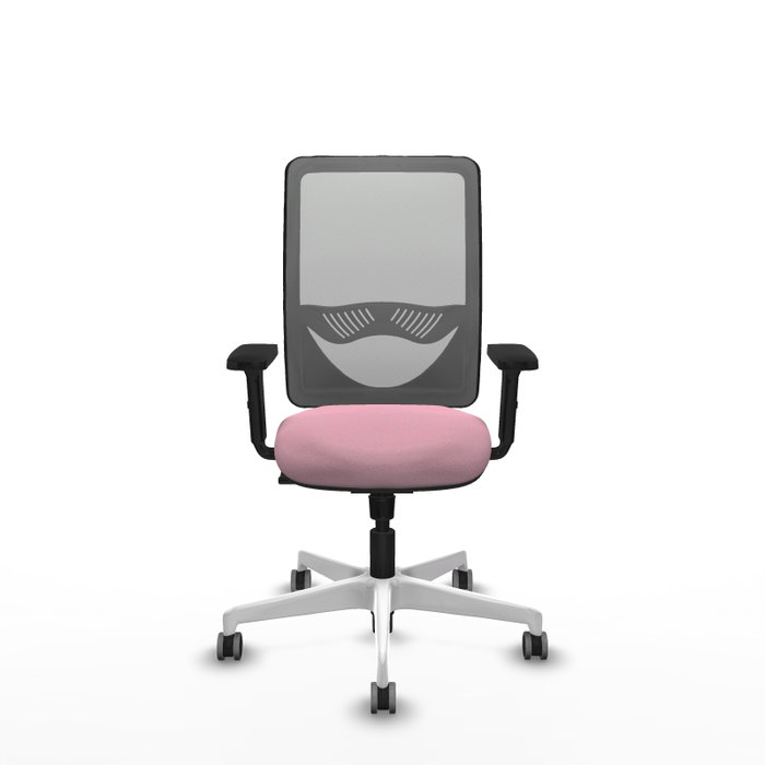 PIQUERAS Y CRESPO Silla de oficina Zulema Rosa y Gris