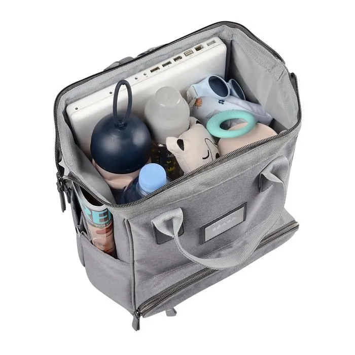 Beaba Bolsa de agua Wellington gris jaspeado moderna unisex ultra práctica ideal para salidas de padres