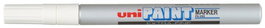 Marcador T.Opaca Perm. Uni-Ball Paint Marker 1,0 (Px-203)  Plata (Set de 12)