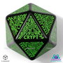 Viridian Jumbo dado Dungeon Room Generator D20 Negro
