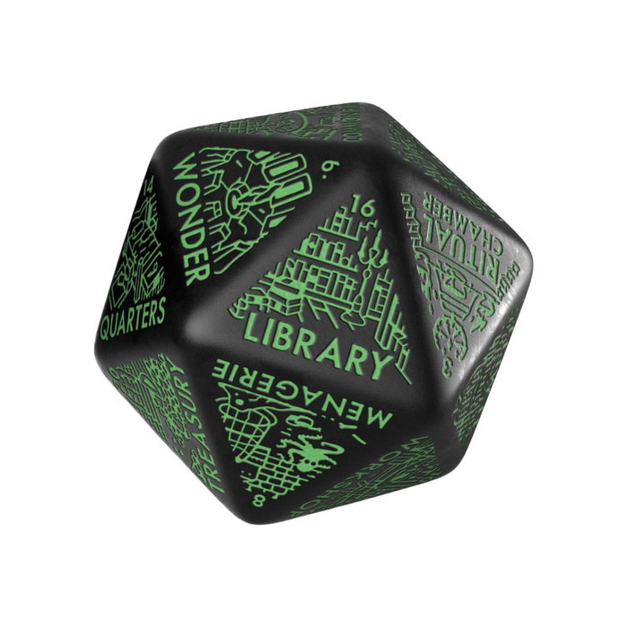 Viridian Jumbo dado Dungeon Room Generator D20 Negro Viridian Jumbo dado Dungeon Room Generator D20 Negro