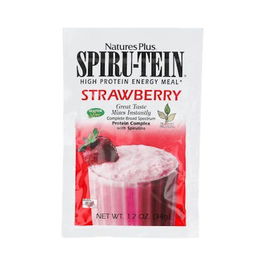 NATURES PLUS Spiru-Tein Fresa 8 Sobres 34g Batido Proteínas Vegetales