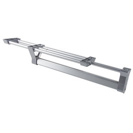 Emuca Colgador extraíble para armario, Aluminio, Anodizado mate