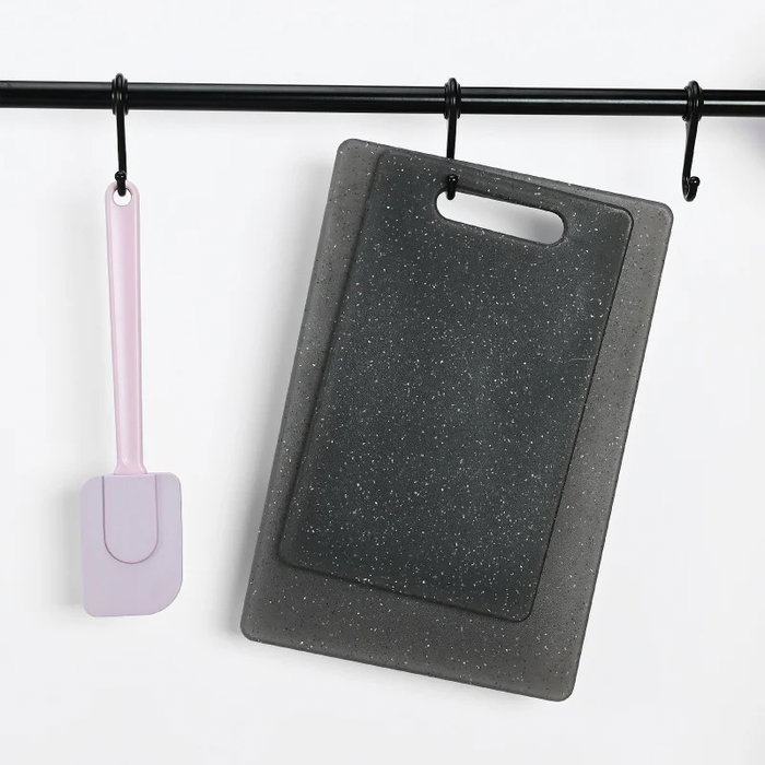 Quttin Tabla Cortar Plast. Granito 35 x 24.5 cm (18 Unidades)