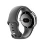 Google Pixel Watch 41mm Plata Pulida Acero Inoxidable Banda Carbón