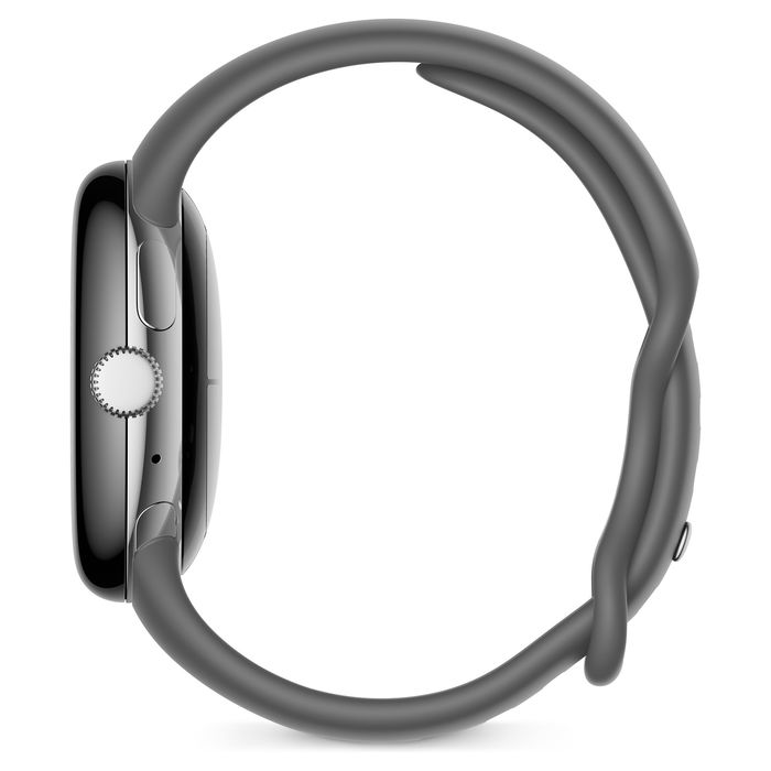 Google Pixel Watch 41mm Plata Acero Inoxidable Correa Carbón Vegetal