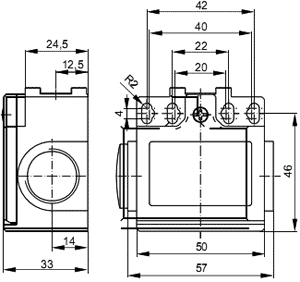 POKÓJ Interruptor de fin de carrera NO + NC 10A 400VAC