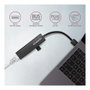 Axagon HMA-GL3A Multiport-Hub con 3x USB-A, Gbit-LAN y microSD