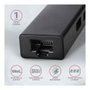 Axagon HMA-GL3A Multiport-Hub con 3x USB-A, Gbit-LAN y microSD