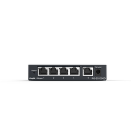 Ruijie Networks Switch RG-ES105GD No Administrado 5 Puertos Gigabit Ethernet 10/100/1000 10 Gbit/s Negro