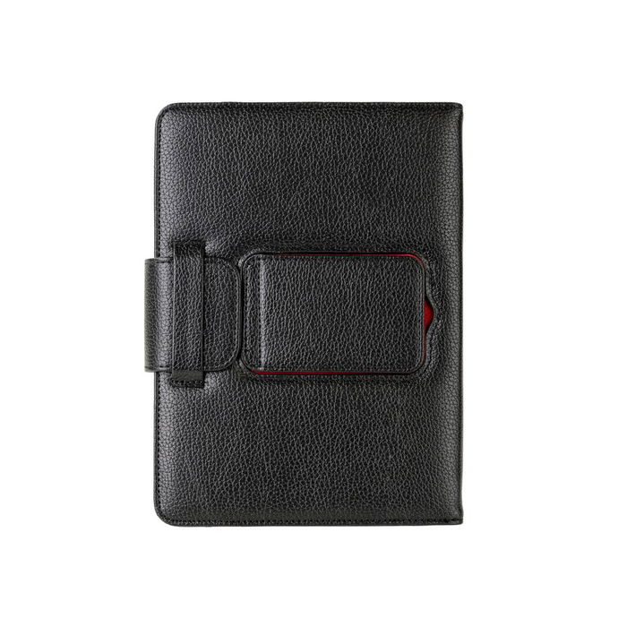 Phoenix Funda Universal con Teclado Bluetooth para Tablet Hasta 8", Piel Sintética, Negro - Soporte Ajustable, Conexión USB/MicroUSB, Aumenta la Productividad