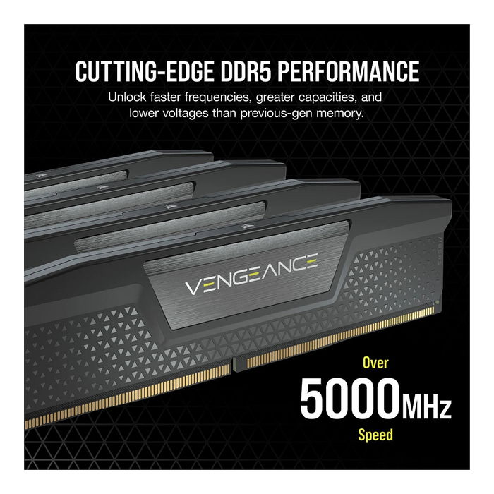 Corsair Vengeance CMK96GX5M2B6800C40 Kit Memoria RAM DDR5 96GB (2x48GB) 6800MHz CL40 DIMM 288-pin Intel XMP 3.0 - Negro