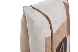 DKD Home Decor Cojín de Poliéster Multicolor 45x45 cm con Aplicaciones
