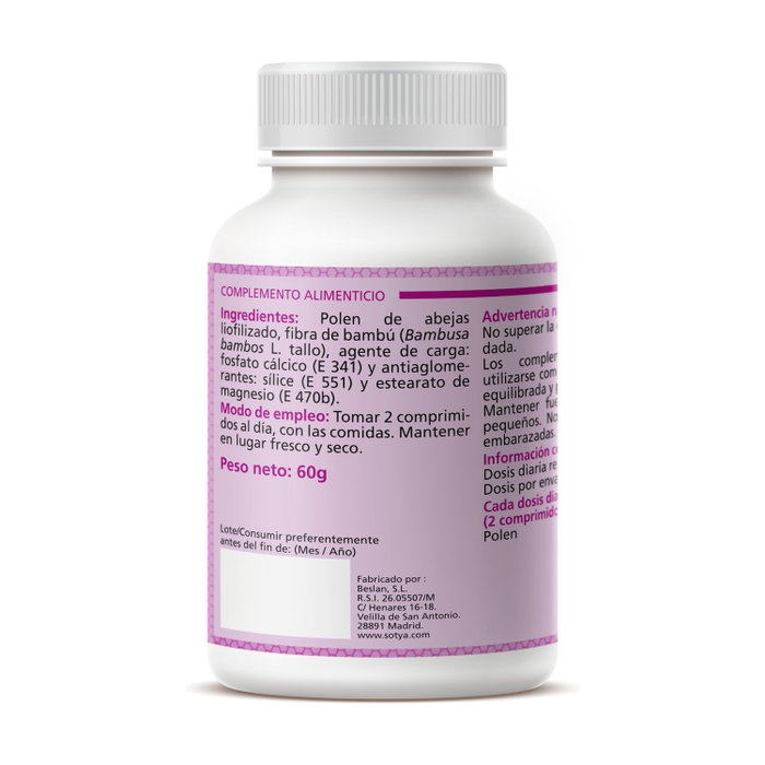 Sotya Polen 100 comprimidos de 600mg Sotya Polen 100 comprimidos de 600mg