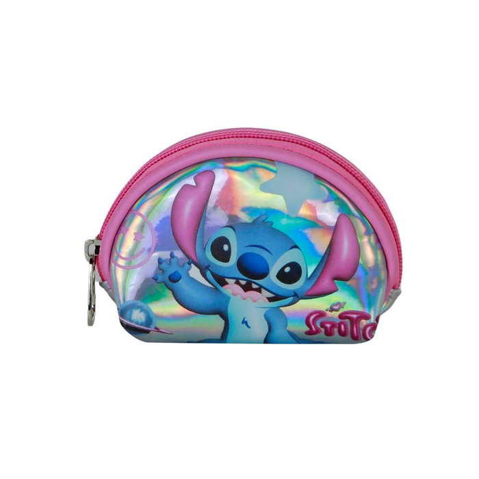 Karactermania Monedero Oval Casual Lilo y Stitch Cosmic Plateado