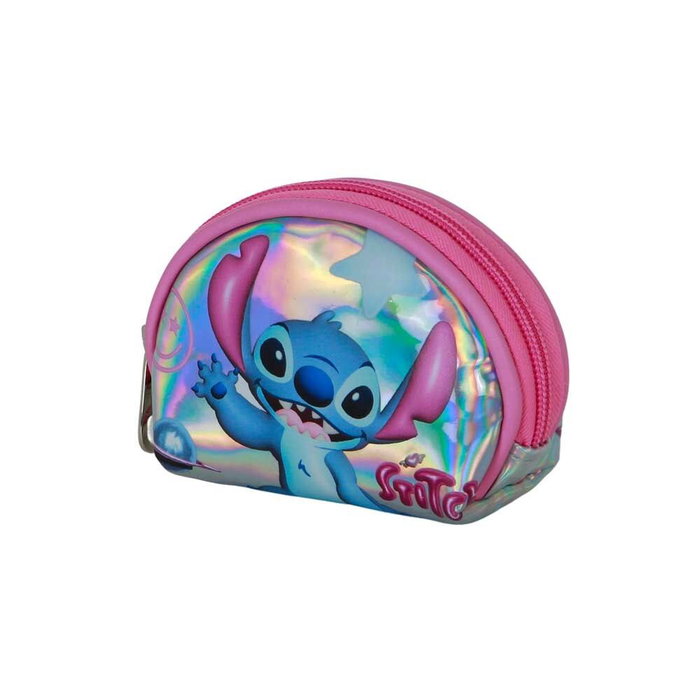 Karactermania Monedero Oval Casual Lilo y Stitch Cosmic Plateado