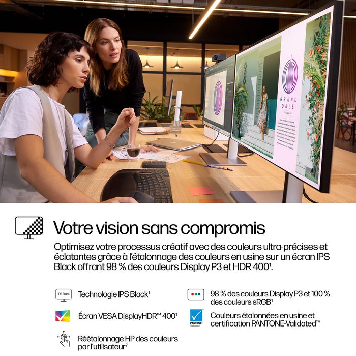 HP Series 7 Pro 27 inch QHD Monitor 727pq Silver