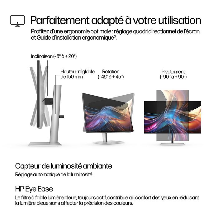 HP Series 7 Pro 27 inch QHD Monitor 727pq Silver