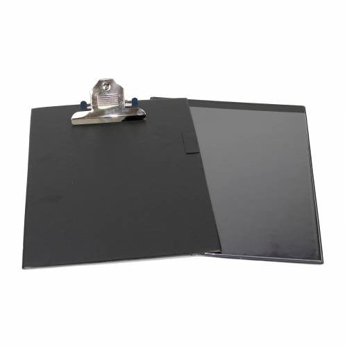 IBERPLAS Carpeta Portacumento Extra Rígida con Pinza Yumbo y Funda Canguro Negro
