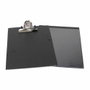 IBERPLAS Carpeta Portacumento Extra Rígida con Pinza Yumbo y Funda Canguro Negro