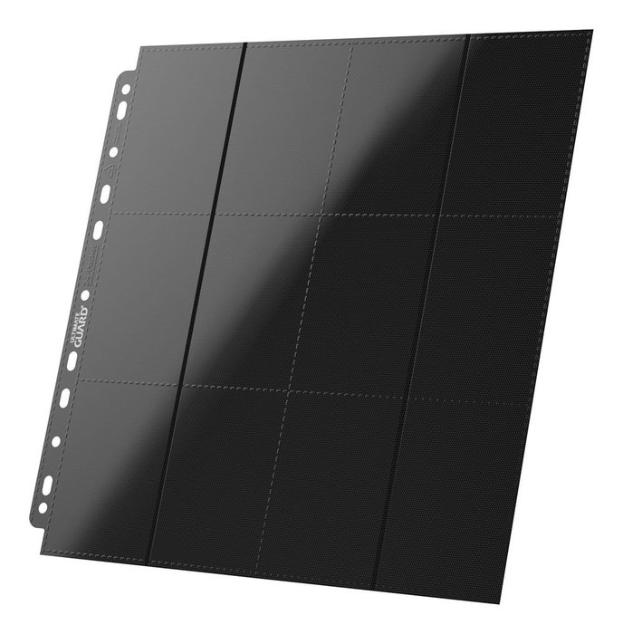 Ultimate Guard 24-Pocket QuadRow Pages Side-Loading (10) - Black Ultimate Guard 24-Pocket QuadRow Pages Side-Loading (10) - Black