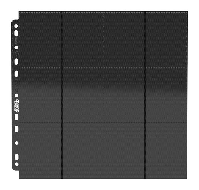Ultimate Guard 24-Pocket QuadRow Pages Side-Loading (10) - Black Ultimate Guard 24-Pocket QuadRow Pages Side-Loading (10) - Black