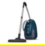 Rowenta RO3126 Aspiradora cilíndrica Power XXL 900W con rebobinado automático, bolsa 4.5L y filtro higiénico - Azul/Gris