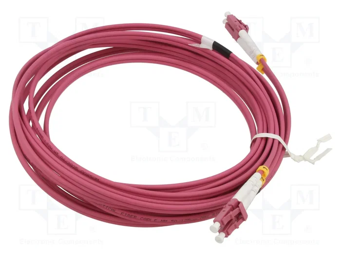 GOOBAY Cable de conexión de fibra óptica OM4 LC/UPC dúplex 5m