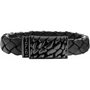 Police Joyería PJ25729BLB.01-L Pulsera de Cuero Negro