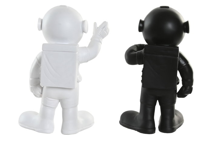DKD Home Decor Figura de Astronauta en Resina Dorado Set de 2 DKD Home Decor Figura de Astronauta en Resina Dorado Set de 2