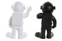DKD Home Decor Figura de Astronauta en Resina Dorado Set de 2