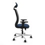 PIQUERAS Y CRESPO Silla de oficina Zulema Azul marino y Gris