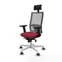 PIQUERAS Y CRESPO Silla de oficina Horna Granate y Gris