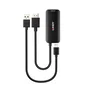 Lindy Adaptador USB-C a HDMI 43423 - 0.2 m - USB-C Hembra a HDMI Macho/Hembra - Negro - 4K 60Hz 18Gbit/s DisplayPort Alt Mode