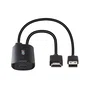 Lindy Adaptador USB-C a HDMI 43423 - 0.2 m - USB-C Hembra a HDMI Macho/Hembra - Negro - 4K 60Hz 18Gbit/s DisplayPort Alt Mode