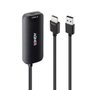Lindy 43423 Adaptador de Cable de Vídeo 0,2 m USB Tipo C a HDMI + USB Type-C Negro