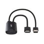 Lindy 43423 Adaptador de Cable de Vídeo 0,2 m USB Tipo C a HDMI + USB Type-C Negro