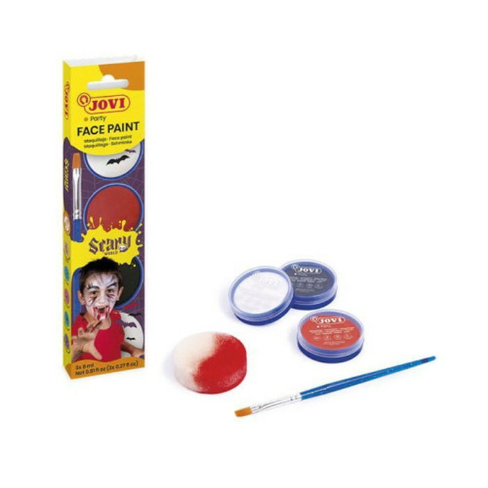Jovi Set de Maquillaje en Crema Scary con 3 Botes de 8ml y Accesorios Jovi Set de Maquillaje en Crema Scary con 3 Botes de 8ml y Accesorios