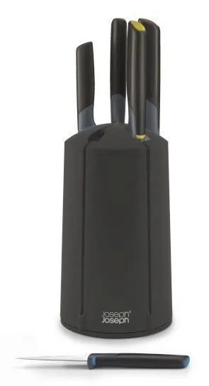 Joseph Joseph Elevate Set de Cuchillos con Bloque de 6 piezas, Negro Joseph Joseph Elevate Set de Cuchillos con Bloque de 6 piezas, Negro