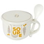 Home Deco Factory Taza Sopa 550 Ml Con Cuchara Encajable Modelo Surtido