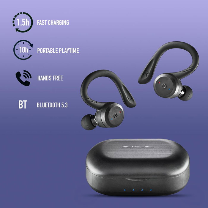 NGS Artica Jogger Auriculares Deportivos Bluetooth Negros NGS Artica Jogger Auriculares Deportivos Bluetooth Negros