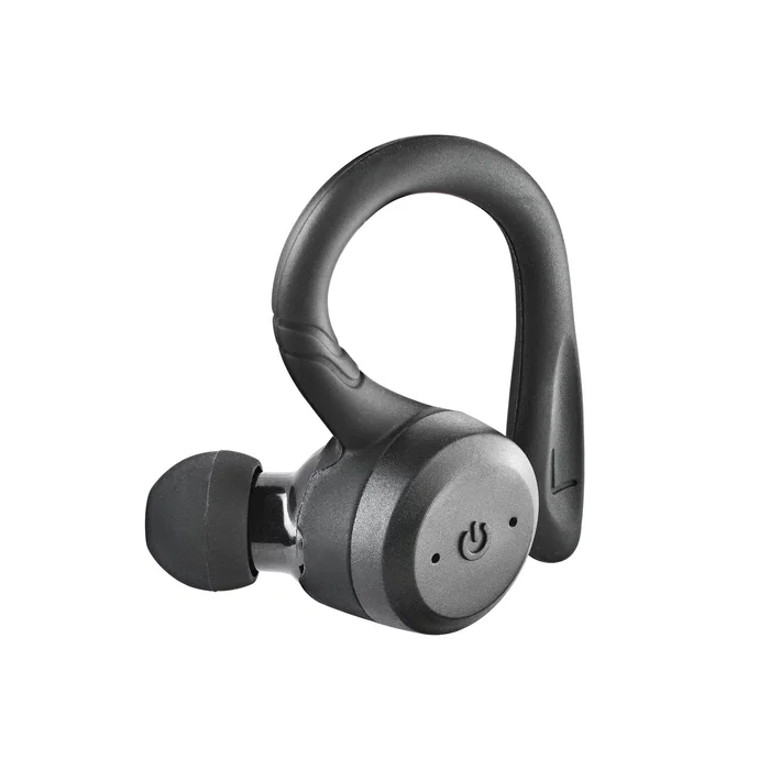 NGS Artica Jogger - Auriculares Deportivos Inalámbricos Bluetooth 5.3 TWS, Resistente al Agua IPX7, Autonomía 40h con Estuche de Carga, Color Negro, Verde Claro o Rosa