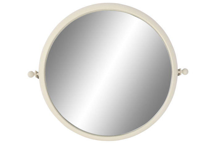 DKD Home Decor Espejo de Metal Rugoso Blanco 60x13x52 cm DKD Home Decor Espejo de Metal Rugoso Blanco 60x13x52 cm