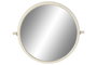 DKD Home Decor Espejo de Metal Rugoso Blanco 60x13x52 cm