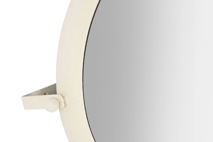DKD Home Decor Espejo de Metal Rugoso Blanco 60x13x52 cm DKD Home Decor Espejo de Metal Rugoso Blanco 60x13x52 cm