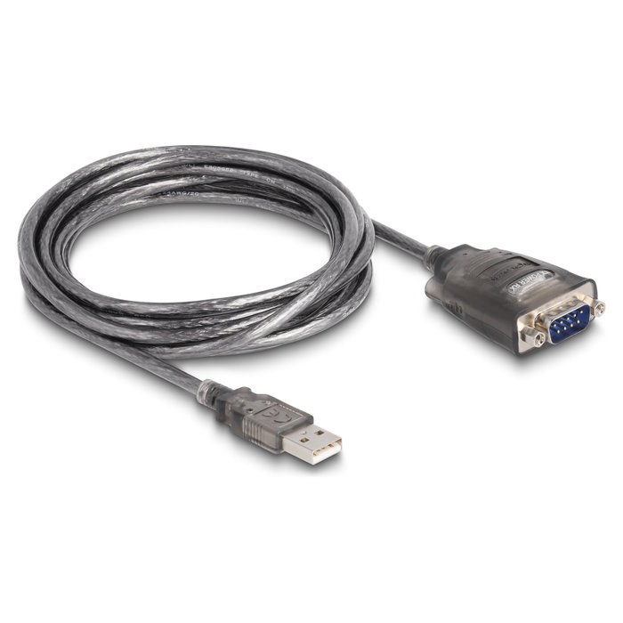 DeLOCK Adaptador USB 2.0 Tipo-A a RS-232 D-Sub 9 pin, 3 m