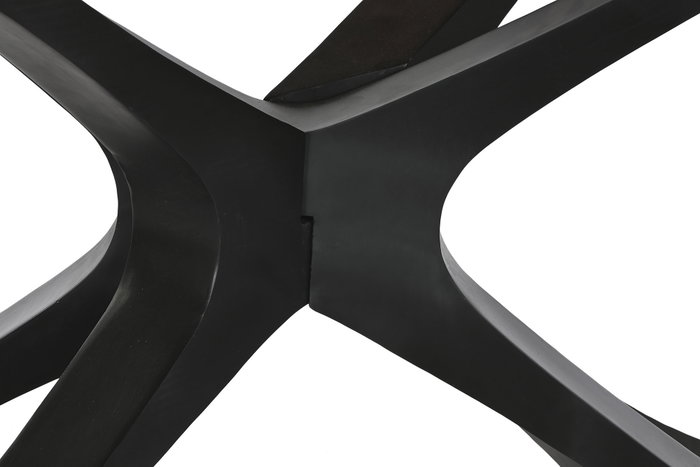 DKD Home Decor Mesa de Comedor Acacia y Metal Natural y Negro