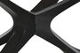 DKD Home Decor Mesa de Comedor Acacia y Metal Natural y Negro