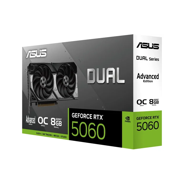 ASUS Dual GeForce RTX 5060 8 GB GDDR7 Edición OC