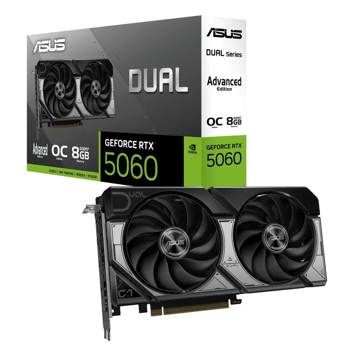 ASUS Dual GeForce RTX 5060 8 GB GDDR7 Edición OC